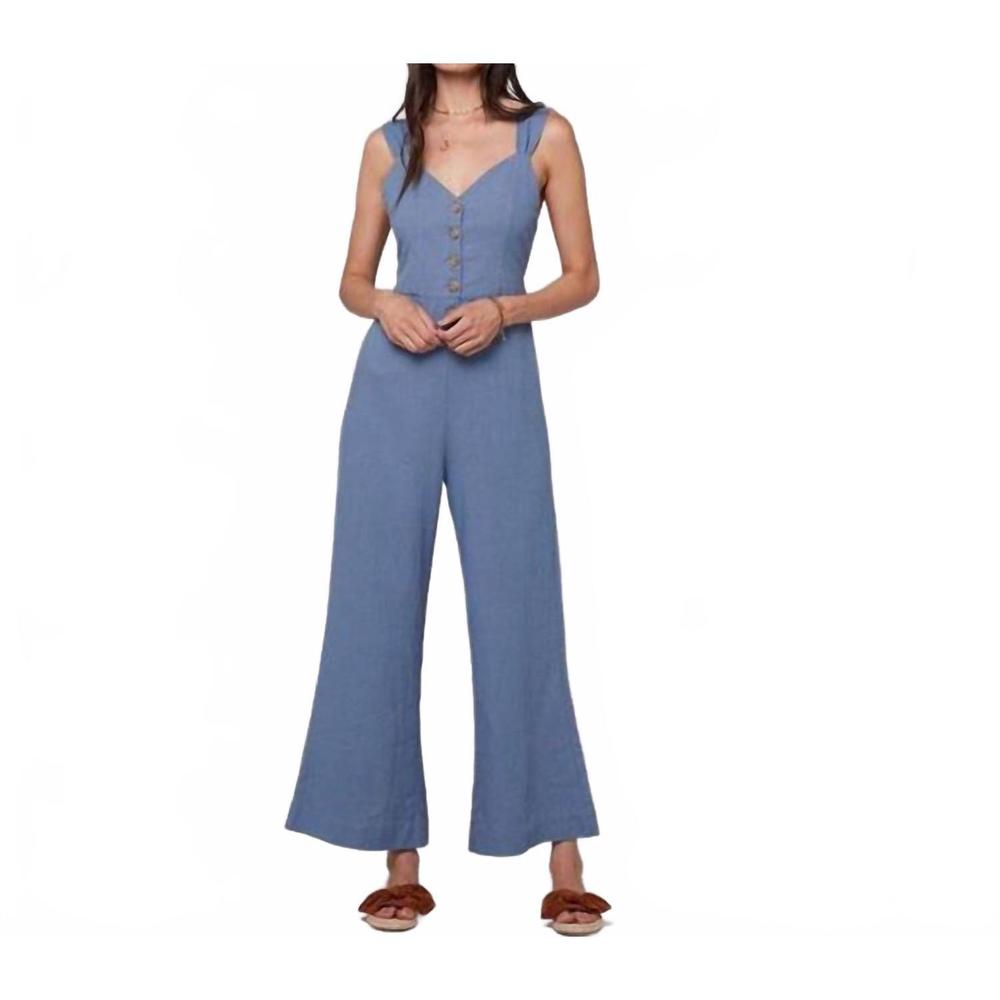 NEW KNOT SISTERS lana jumpsuit in pale blue